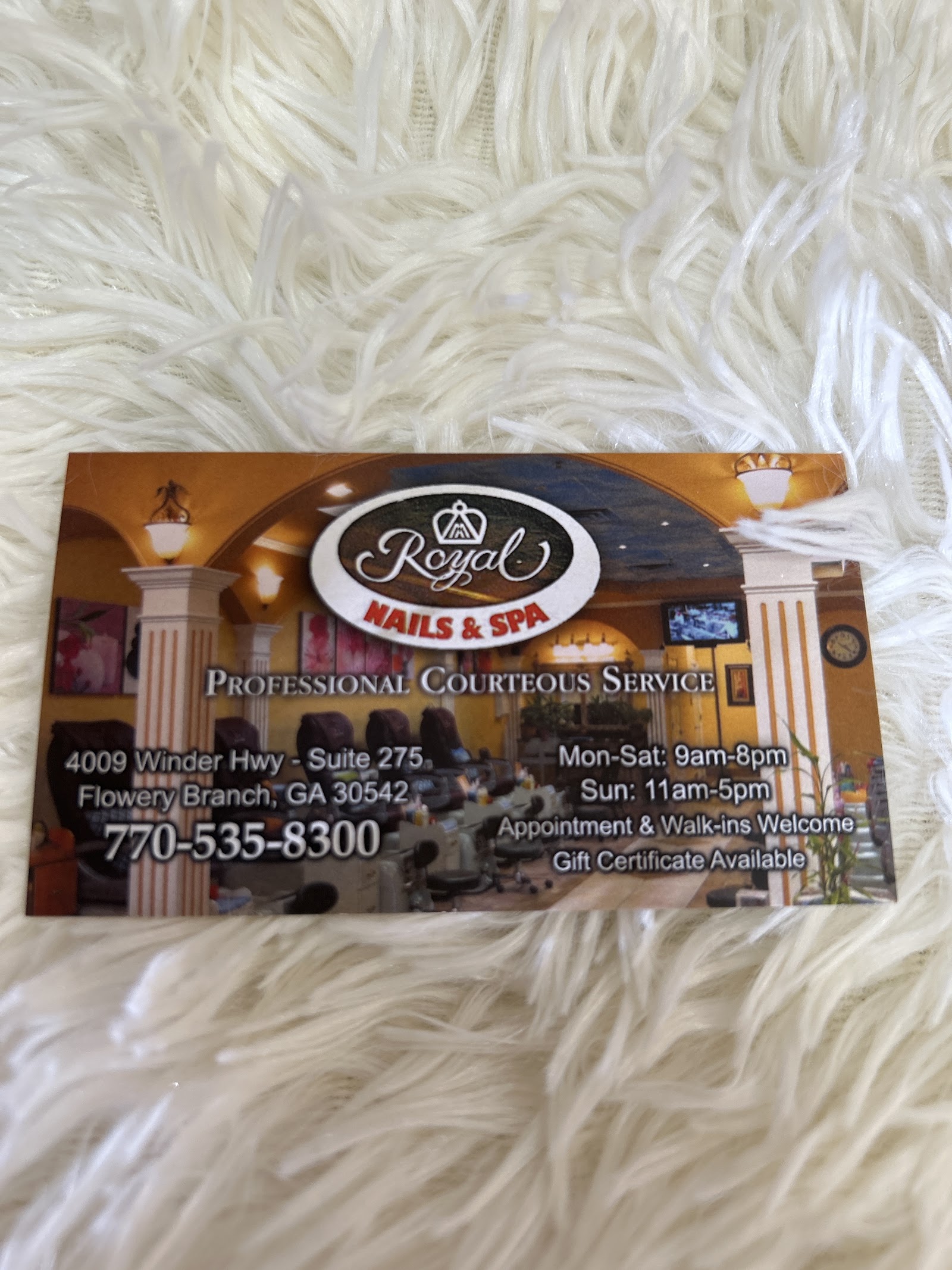 Royal nail & spa flowery branch ,ga 30542 logo